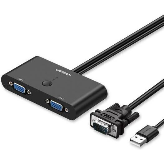 UGREEN 2 Port VGA Switcher (Black) (30711 / MM126)