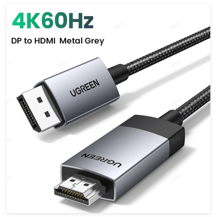UGREEN DP to HDMI 4K Braided Cable 3m (25491 / DP119)