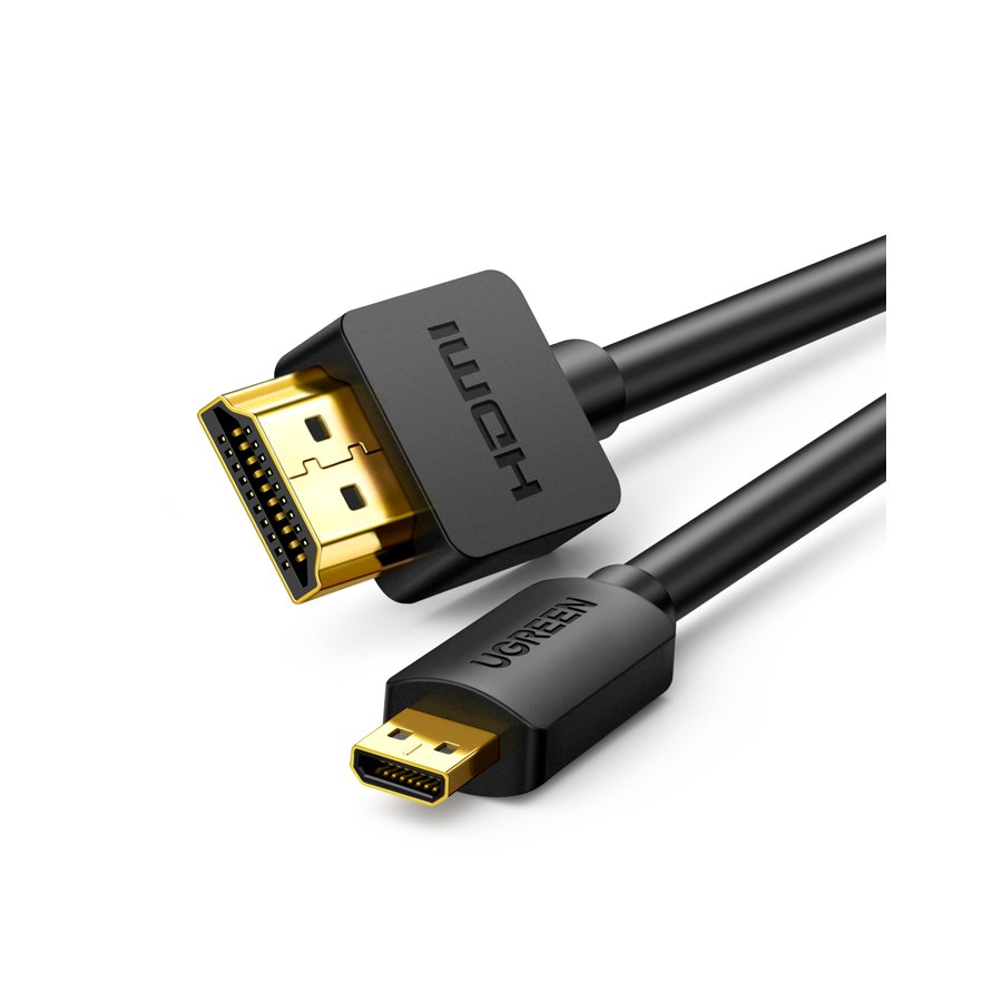 UGREEN Micro HDMI to HDMI 4K Cable Male to Male Black 3m (30104 / HD127)