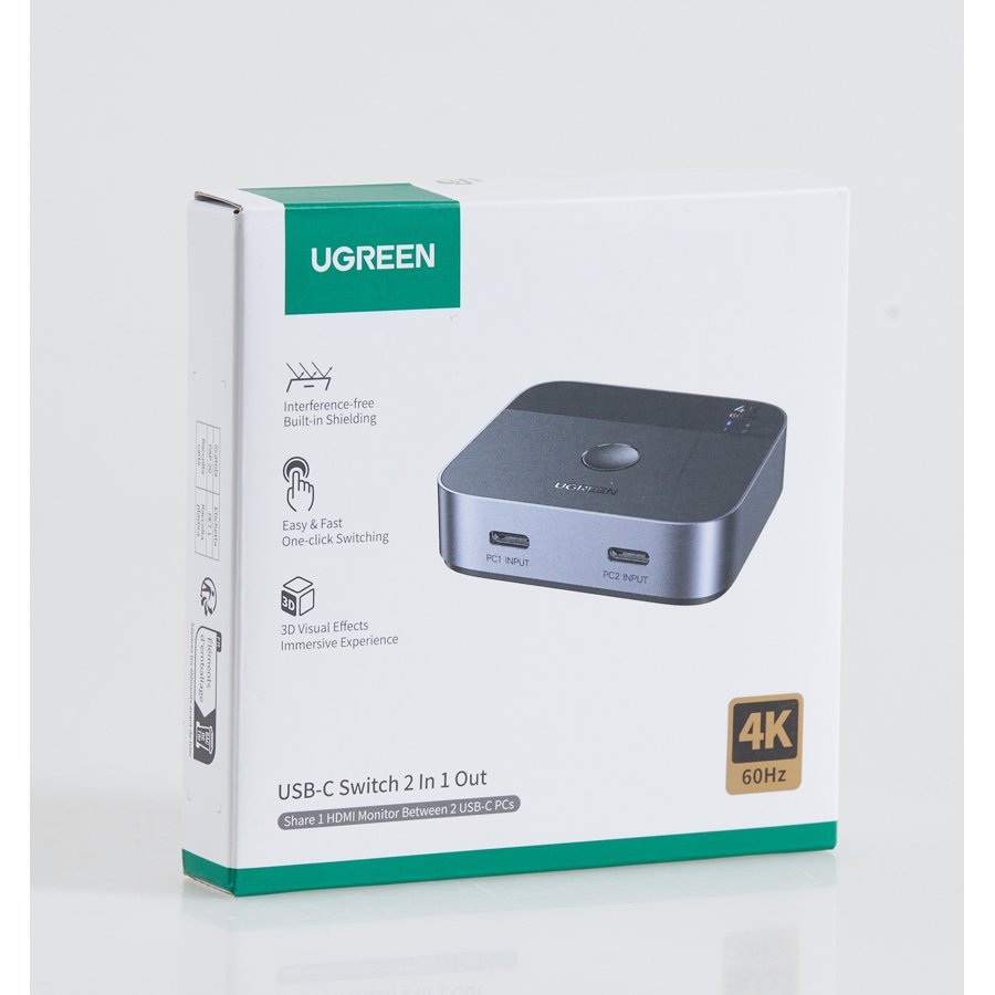 UGREEN USB-C Switch 2 In 1 Out (55451 / AW502)